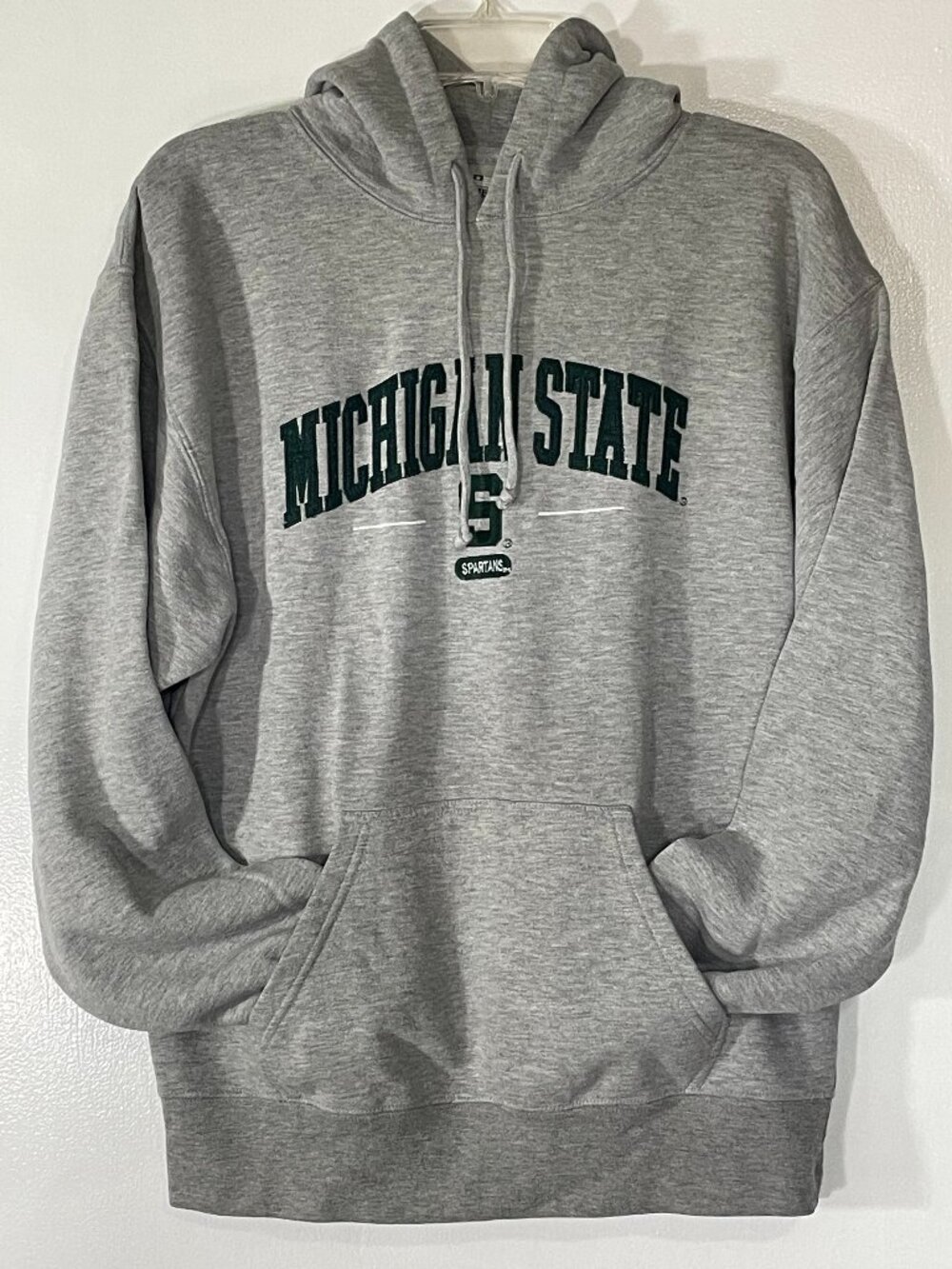 MSU Spartans J. America Women’s Gray Hoodie Size Medium Embroidered Great